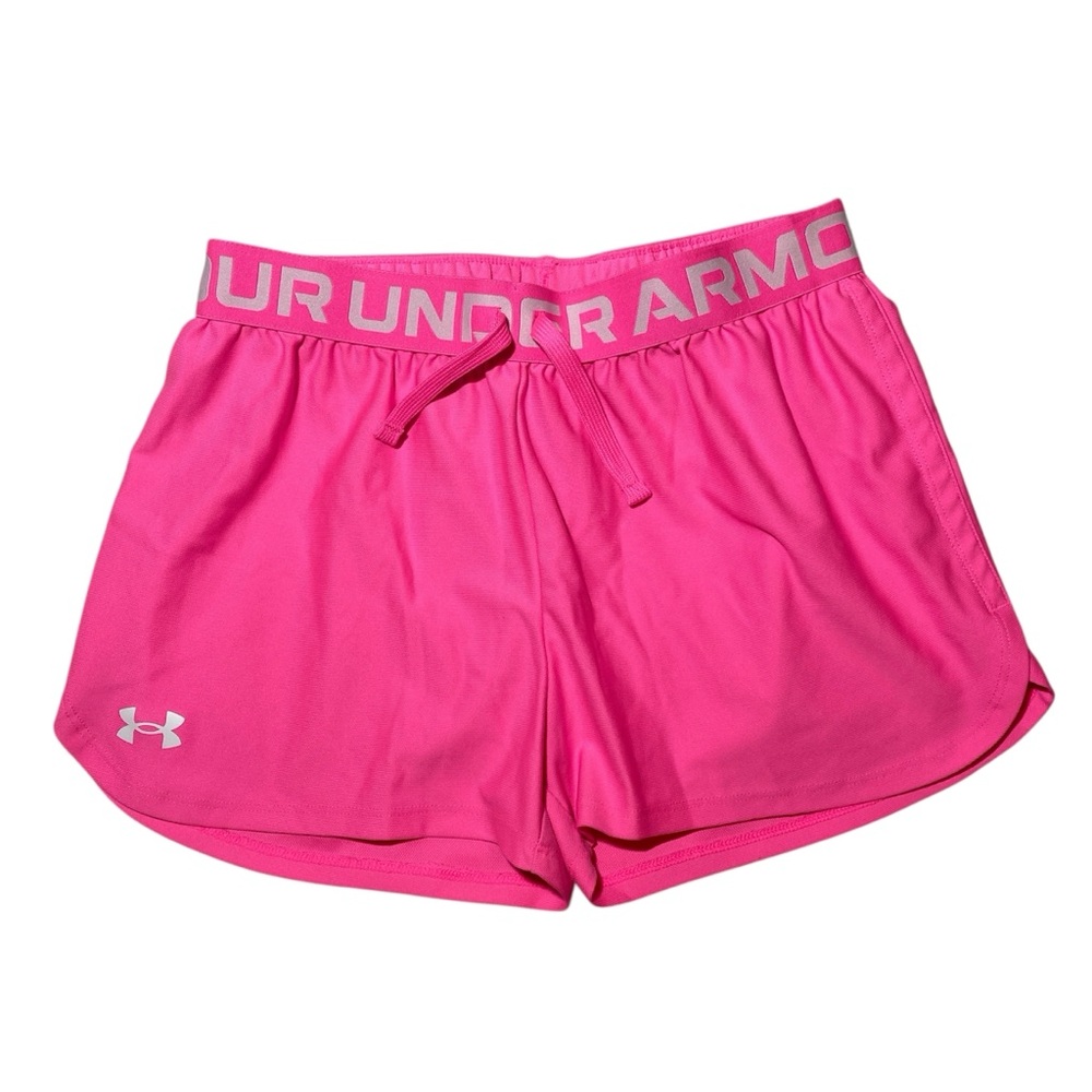 Pink Under Armour Girls Shorts